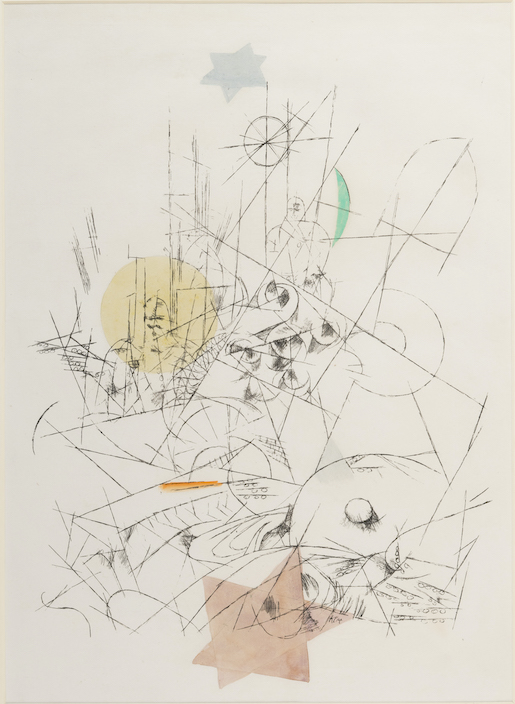 Paul Klee Zerstörung und Hoffnung, 1916, 55 Aquarellierte Lithographie 40,5 x 33 cm Privatbesitz